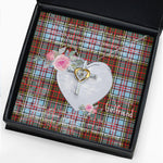 Gift For My Beautiful Girlfriend Necklace Valentine Necklace Clan Anderson Ancient Tartan Cross Dancing Necklace Scottish Tartan Jewelry