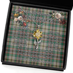 To My Beautiful Soulmate Sunflower Necklace In Your Eyes I Have Found My Home Clan Craig Ancient Tartan Jewelry For Girlfriend, Tartan Sunflower Pendant Necklace, Scottish Tartan Jewelry, valentine necklace, necklace girlfriend, necklace for wife, cute necklaces for girlfriend, jewelry for girlfriend, to my soulmate necklace, to my future wife necklace