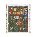 Fleece Blanket - Personalized Gift Tartan Plaid Blanket Clan Matheson Ancient With Christmas Cookie Baking Crew Christmas Gift Fleece Blanket