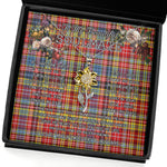 To My Beautiful Soulmate Sunflower Necklace In Your Eyes I Have Found My Home Clan Drummond Of Strathallan Tartan Jewelry For Girlfriend, Tartan Sunflower Pendant Necklace, Scottish Tartan Jewelry, valentine necklace, necklace girlfriend, necklace for wife, cute necklaces for girlfriend, jewelry for girlfriend, to my soulmate necklace, to my future wife necklace