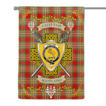 House Flag - Chattan Irish Shield Celtic Cross Tartan Garden Flag St Patrick's Day Garden Flag