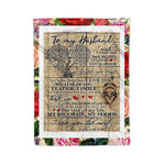 Scotstee Shop - Personalized Gift Letter To My Husband Cute Family Gifts Fleece Blanket