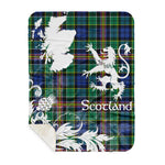 Sherpa Blanket - Tartan Blanket Thistle and Lion Scottish Clan Allison Plaid Blanket, plaid sherpa blanket queen,purple sherpa blanket,queen sherpa blanket,queen size sherpa blanket,red sherpa blanket,scottish tartan blankets,sherpa blanket,sherpa christmas blanket