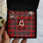 To My Beautiful Soulmate Necklace In Your Eyes I Have Found My Home Clan MacLeod Of Raasay Tartan Forever Love Necklace
