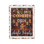 Personalized Gift Tartan Plaid Blanket Clan Ainslie With Christmas Cookie Baking Crew Christmas Gift Blanket, Plaid Blanket, Christmas Fleece Blanket, Christmas Blanket, Tartan Blanket, Scottish Blanket, Scotland Blanket, Family Name Blanket, Custom Blanket, Personalized Blanket
