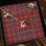 To My Beautiful Soulmate Necklace In Your Eyes I Have Found My Home Clan Grant of Lurg Tartan Wishbone Dancing Necklace