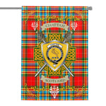 House Flag - Chattan Modern Irish Shield Celtic Cross Tartan Garden Flag St Patrick's Day Garden Flag