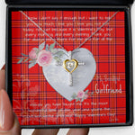 Gift For My Beautiful Girlfriend Necklace Valentine Necklace Clan Burnett Modern Tartan Cross Dancing Necklace Scottish Tartan Jewelry