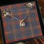 To My Beautiful Soulmate Necklace In Your Eyes I Have Found My Home Clan Fraser Hunting Modern Tartan Wishbone Dancing Necklace