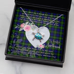 Sea Turtle Necklace Gift for My Beautiful Girlfriend Valentines Necklace Clan MacEwen Tartan Blue Turtle Necklace