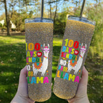 Back To School Skinny Tumbler 100 Days Of School Skinny Tumbler No Probllama Llama 100th Day Of School Gift Back To School Gift - Scotstee Shop