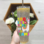 Back To School Skinny Tumbler 100 Days Of School Skinny Tumbler No Probllama Llama 100th Day Of School Gift Back To School Gift - Scotstee Shop