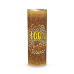 Back To School Skinny Tumbler 100th Day Of School Skinny Tumbler 100 Bees Happy 100th Day Of School Gift Student Bee Pre-k Teacher Back To School Gift - Scotstee Shop