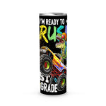 Back To School Skinny Tumbler 1st Grade Dinosaur Monster Truck Back To School Boys Gift - Scotstee Shop