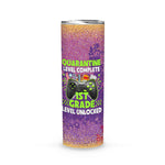 Back To School Skinny Tumbler 2021 Quarantine 1st Grade Level Unlocked Gift Back To School Gift - Scotstee Shop