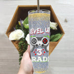 Back To School Skinny Tumbler 3rd Grade Level Up Back To School Unlocked Third Grade Boys Gift - Scotstee Shop