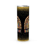 Back To School Skinny Tumbler 3rd Grade Teacher Rainbow Leopard Third Grade Back To School Gift - Scotstee Shop