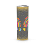 Back To School Skinny Tumbler 4th Grade Rainbow Girl Boys Teacher Hello Fourth Grade Squad Back To School Gift - Scotstee Shop