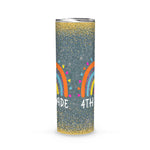 Back To School Skinny Tumbler 4th Grade Teacher Rainbow Funny Fourth Grade Back To School Gift - Scotstee Shop