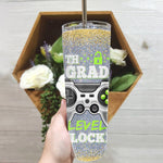 Back To School Skinny Tumbler 6th Grade Level Unlocked Video Game Back To School Boys Gift - Scotstee Shop
