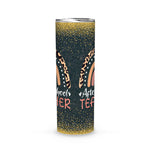 Back To School Skinny Tumbler After School Teacher Leopard Rainbow Appreciation Back To School Gift - Scotstee Shop