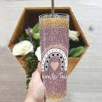 Back To School Skinny Tumbler Born To Teach Saying Teacher Love Teaching Students Quote Back To School Gift - Scotstee Shop