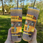 Back To School Skinny Tumbler Cant Mask My Love For Students Bus Driver Back To School Gift - Scotstee Shop