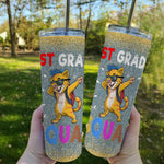 Back To School Skinny Tumbler Cat Shirt 1st Grade Backpack Teachers Back To School Gift - Scotstee Shop