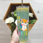 Back To School Skinny Tumbler Cat Student Senior 4th Grade Cutie Back To School Gift - Scotstee Shop