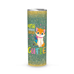 Back To School Skinny Tumbler Cat Student Senior 4th Grade Cutie Back To School Gift - Scotstee Shop
