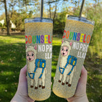 Back To School Skinny Tumbler Counselor No Prob Llama First Day Of School Back To School Gift - Scotstee Shop