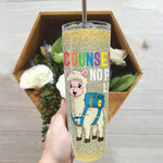 Back To School Skinny Tumbler Counselor No Prob Llama First Day Of School Back To School Gift - Scotstee Shop