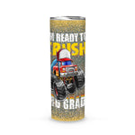 Back To School Skinny Tumbler Crush 3rd Grade Monster Truck Backpack Back To School Boys Gift - Scotstee Shop