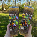 Back To School Skinny Tumbler Crush Preschool Dinosaur Monster Truck Back To School Boys Gift - Scotstee Shop