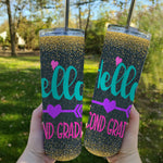 Back To School Skinny Tumbler Cute Hello Second Grade 2nd Grade Back To School Girls Gift - Scotstee Shop