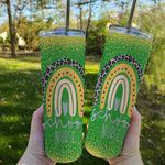 Back To School Skinny Tumbler Cute Rainbow Leopard Print School Nurse Back To School Gift - Scotstee Shop