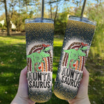 Back To School Skinny Tumbler Dinosaur T-rex Leopard Rainbow Auntasaurus Aunta Aunt Saurus Back To School Gift - Scotstee Shop