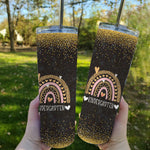 Back To School Skinny Tumbler First Day Of School Skinny Tumbler Leopard Rainbow Kindergarten Teacher Gift First Day Of School Back To School Gift - Scotstee Shop