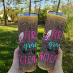 Back To School Skinny Tumbler First Grade Is Magical Unicorn Back To School Girl 1st Grade Gift - Scotstee Shop