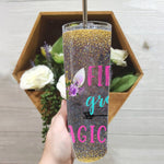 Back To School Skinny Tumbler First Grade Is Magical Unicorn Back To School Girl 1st Grade Gift - Scotstee Shop
