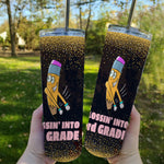 Back To School Skinny Tumbler Flossin Into 3rd Grade First Day Of School Back To School Gift - Scotstee Shop