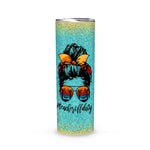 Back To School Skinny Tumbler Gift For Teacher Off Duty Messy Bun Sunglasses Last Day Of School Gift Back To School Gift - Scotstee Shop