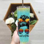 Back To School Skinny Tumbler Gift For Teacher Off Duty Messy Bun Sunglasses Last Day Of School Gift Back To School Gift - Scotstee Shop
