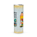 Back To School Skinny Tumbler Gnomes Having Awesome Students Pencil Funny Teacher Gift Back To School Gift - Scotstee Shop