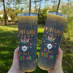 Back To School Skinny Tumbler Happy 100 Days Of Virtual 4th Grade School Unicorn Mask Gift Back To School Gift - Scotstee Shop