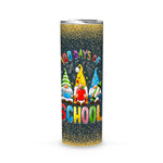 Back To School Skinny Tumbler Happy 100th Day Of School Three Gnomes Virtual Teachers Kids Back To Schcool Gift - Scotstee Shop