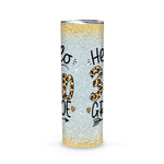 Back To School Skinny Tumbler Hello 3rd Grade Leopard Teacher Students Back To School Girl Gift - Scotstee Shop
