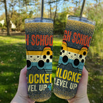 Back To School Skinny Tumbler High School Unlocked Level Up Back To School Gift - Scotstee Shop