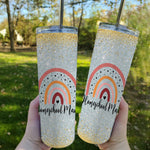 Back To School Skinny Tumbler Homeschool Mama Homeschool Mom Teach At Home Rainbow Back To School Gift - Scotstee Shop