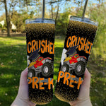 Back To School Skinny Tumbler I Crushed Pre-k Monster Truck Graduation Last Day Of School Back To School Gift - Scotstee Shop